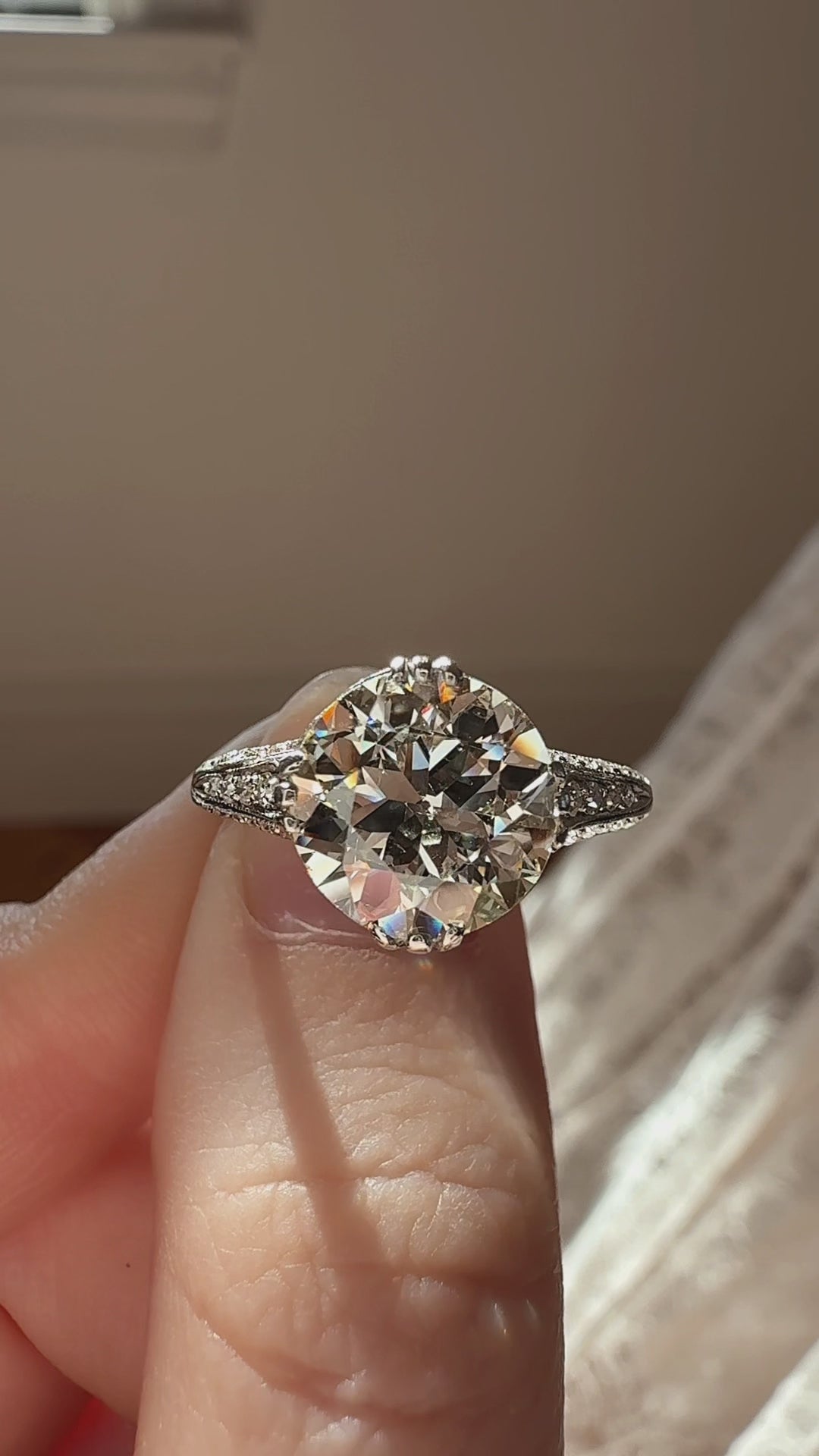 Old European cut diamond Rings