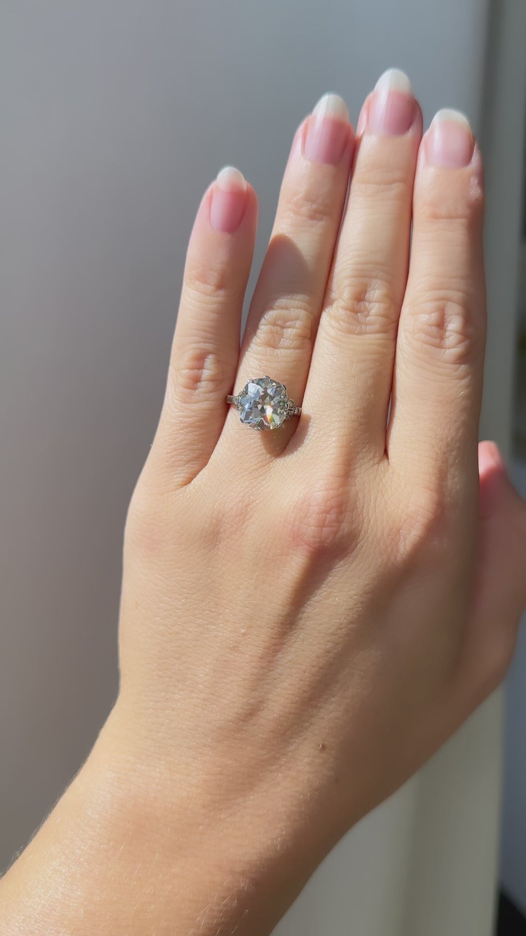 Antique 5 carat diamond ring Clearance