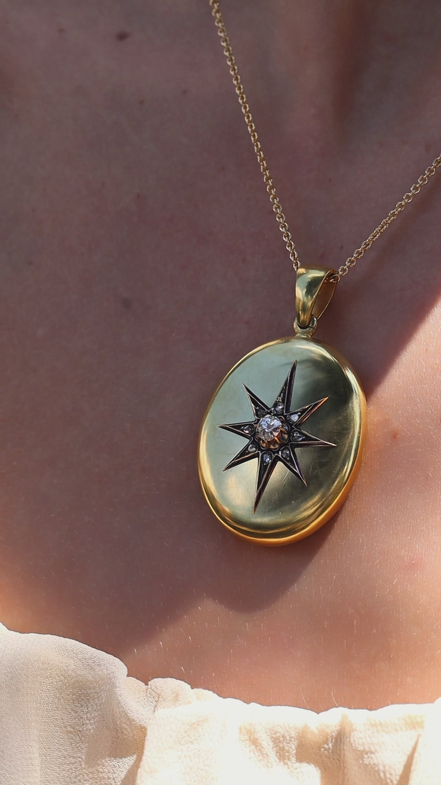 Old Mine cut diamond Pendants