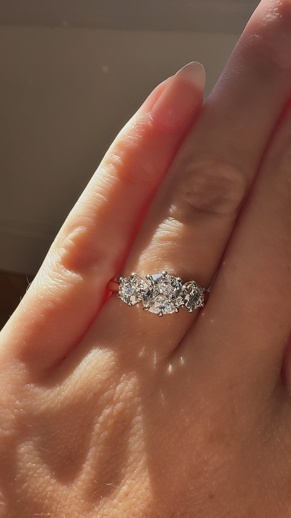  videos and images of vintage Engagement Rings-Old Mine cut diamond Engagement Rings