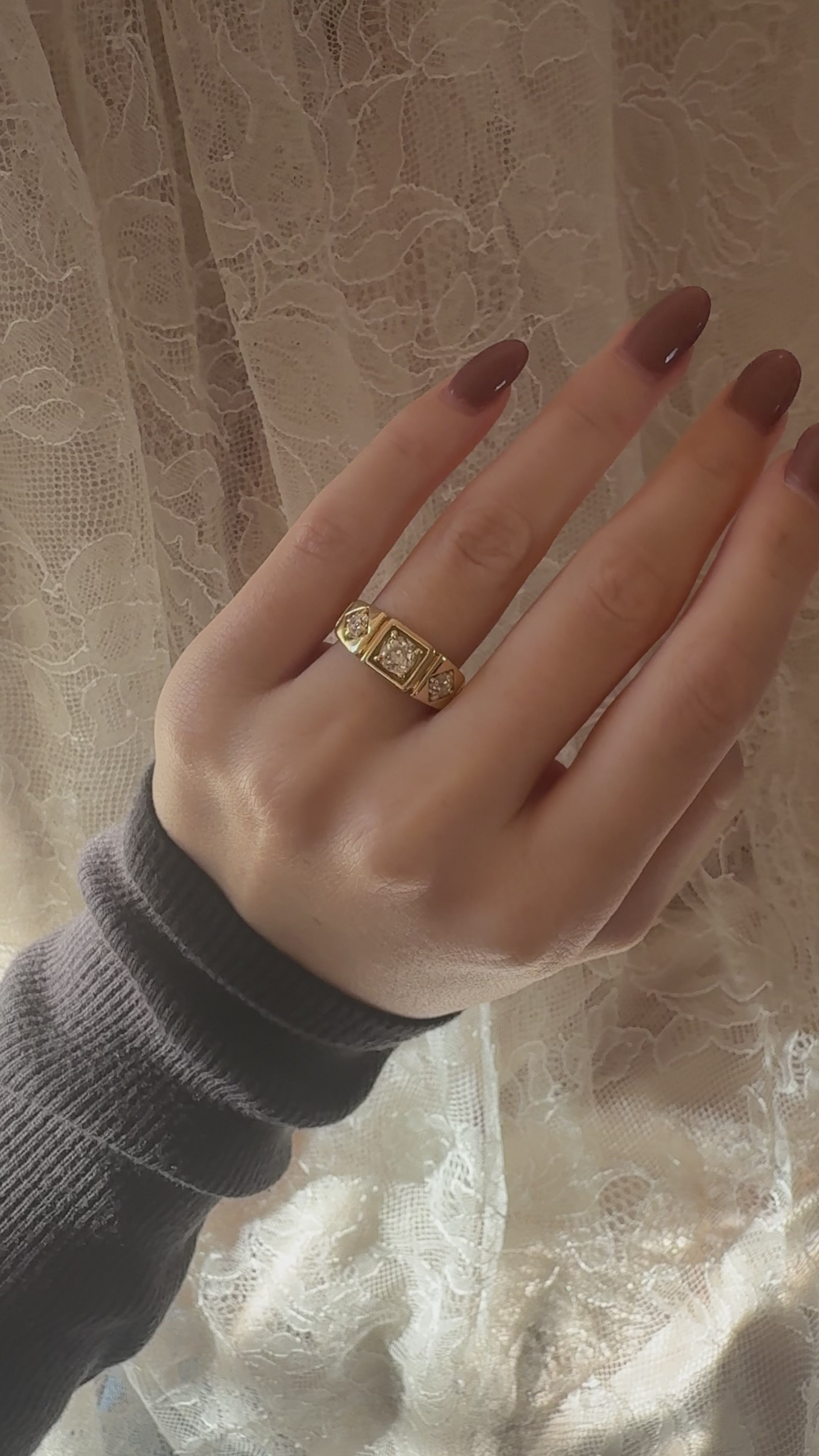 Old Mine cut diamond Rings