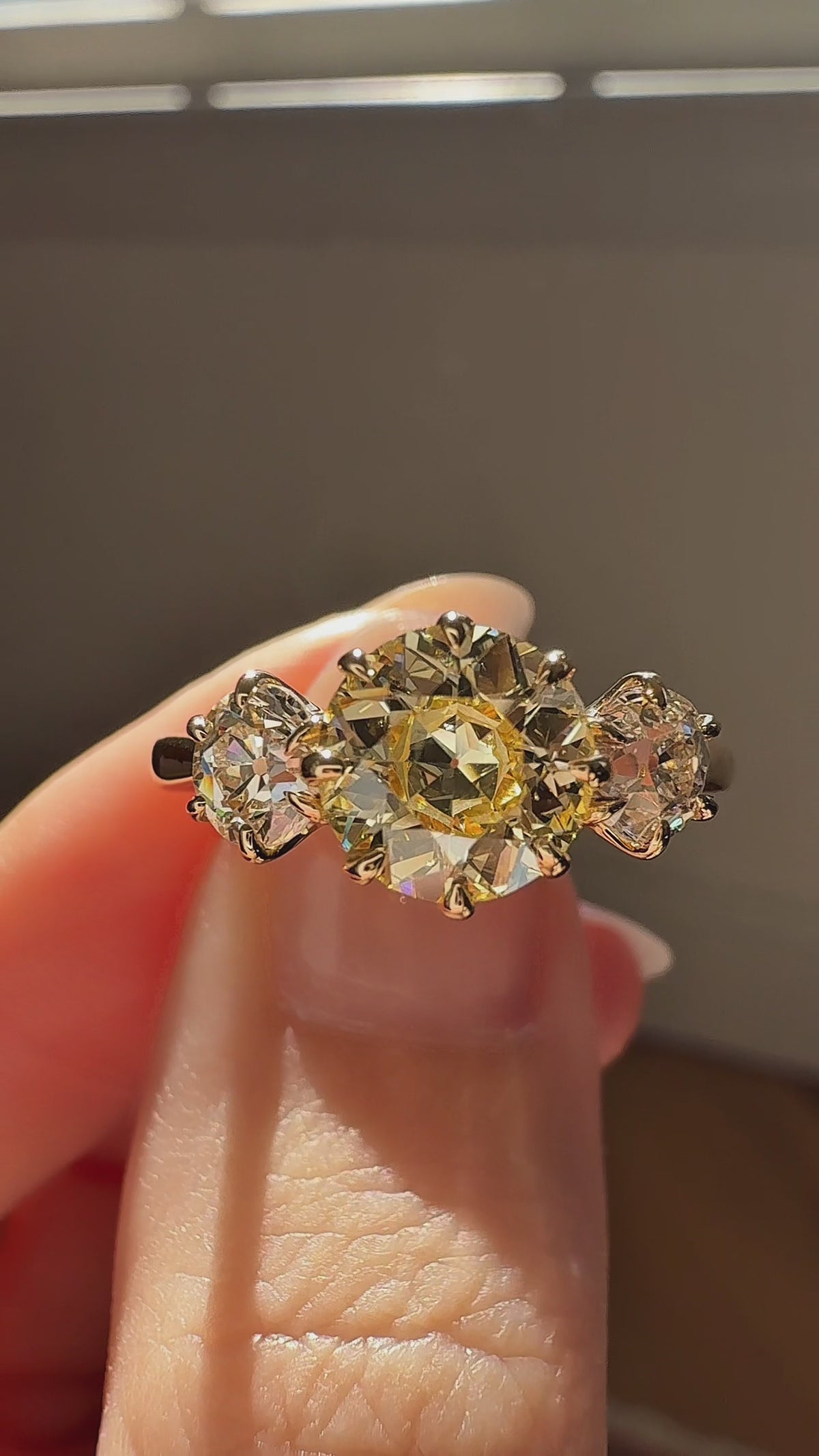 Transitional cut diamond Engagement Rings