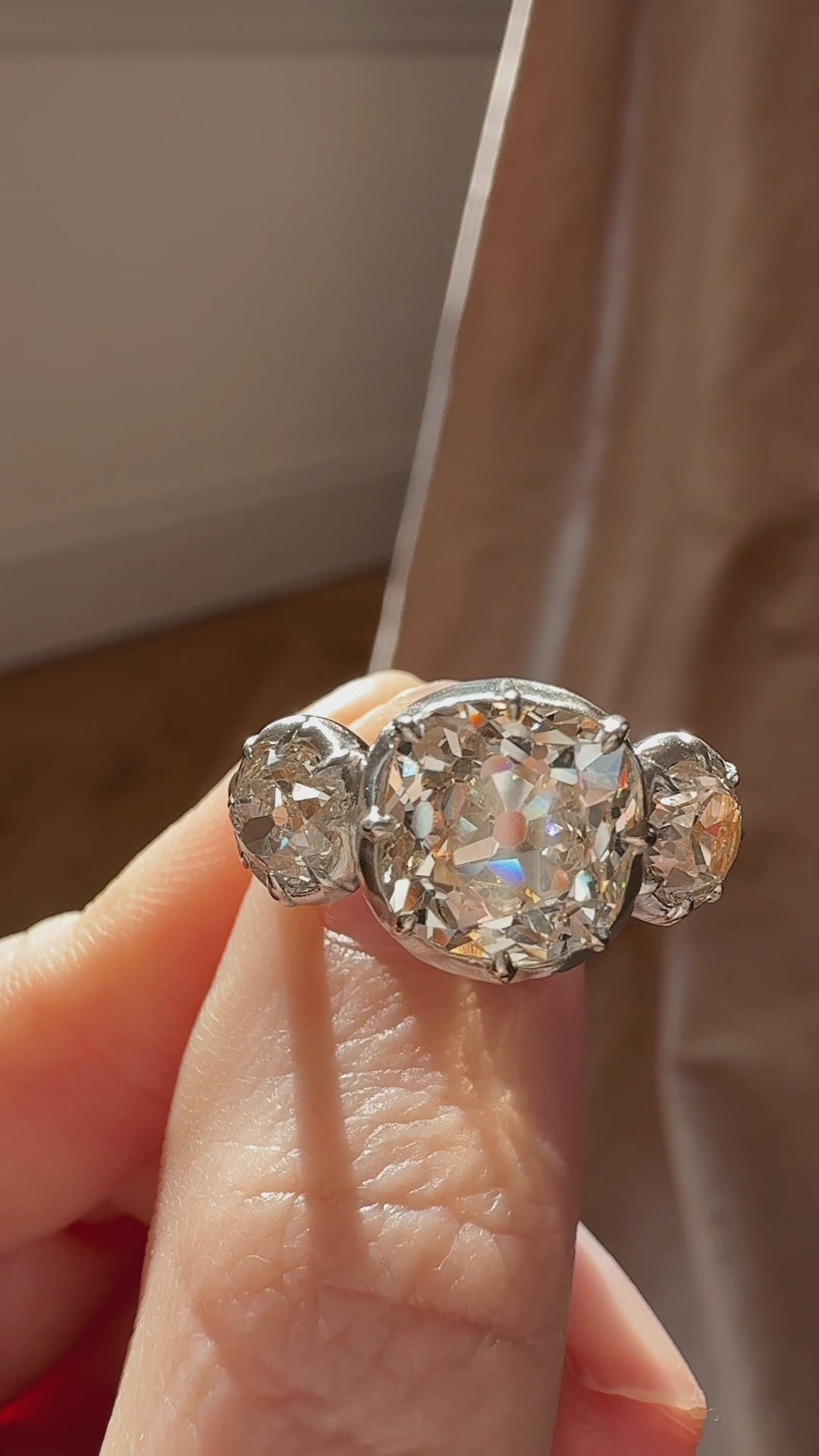  videos and images of vintage Rings-Old Mine cut diamond Rings