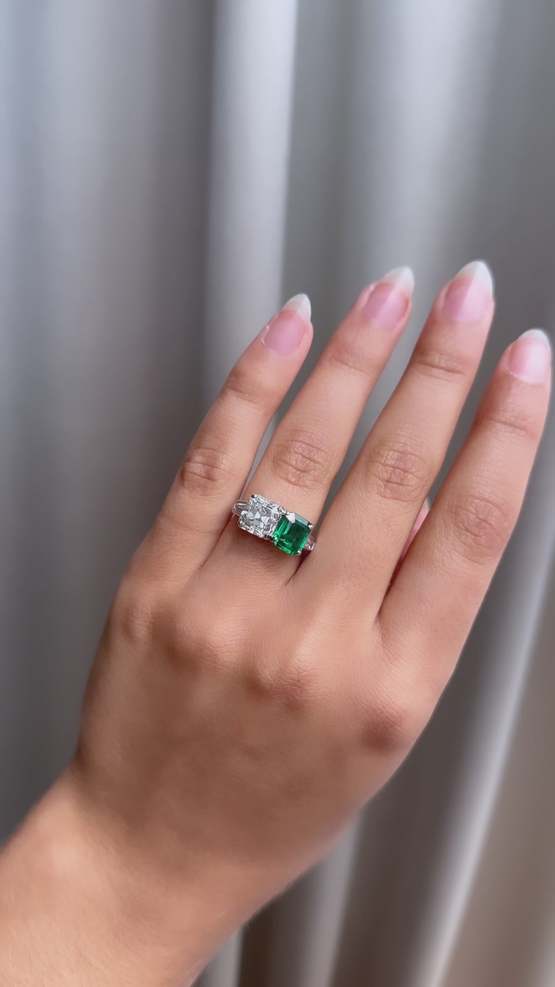 j-k-l color, vs clarity diamond in platinum setting