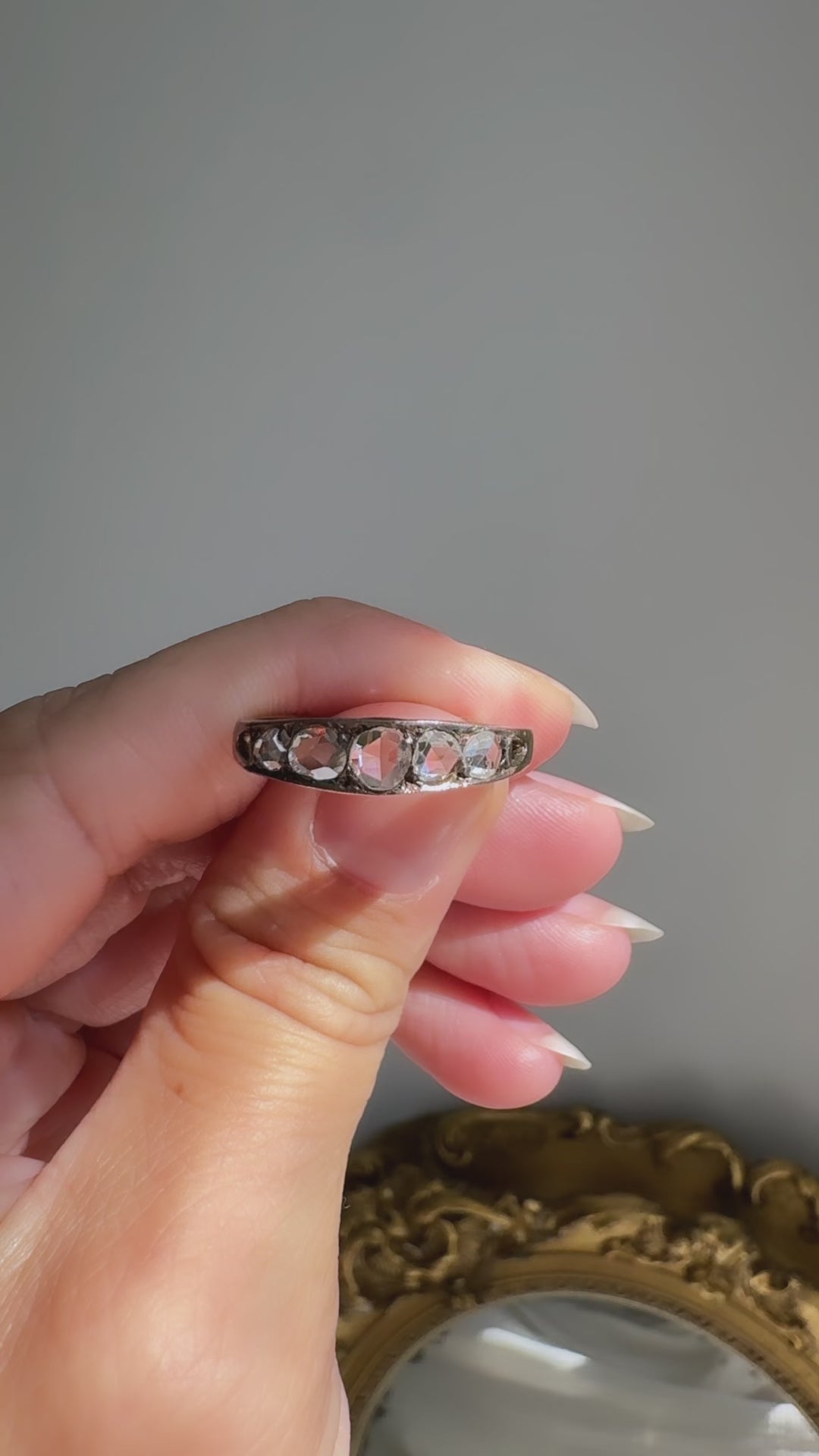 diamond in two-tone setting