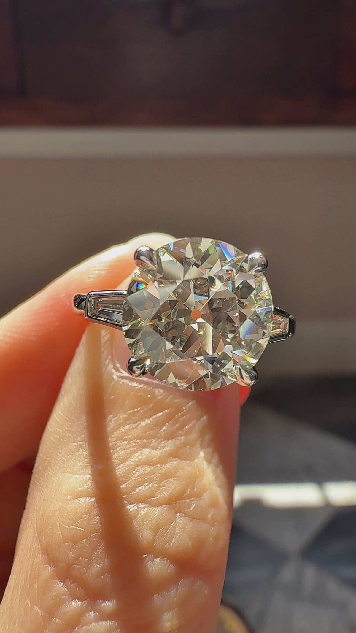 Old European cut diamond Engagement Rings