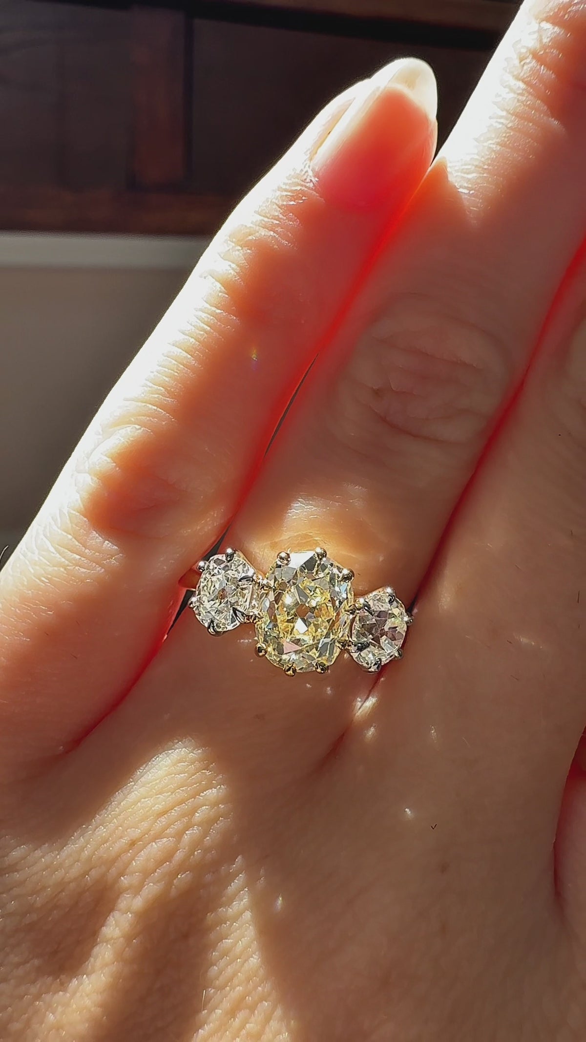  videos and images of vintage Engagement Rings-Old Mine cut diamond Engagement Rings