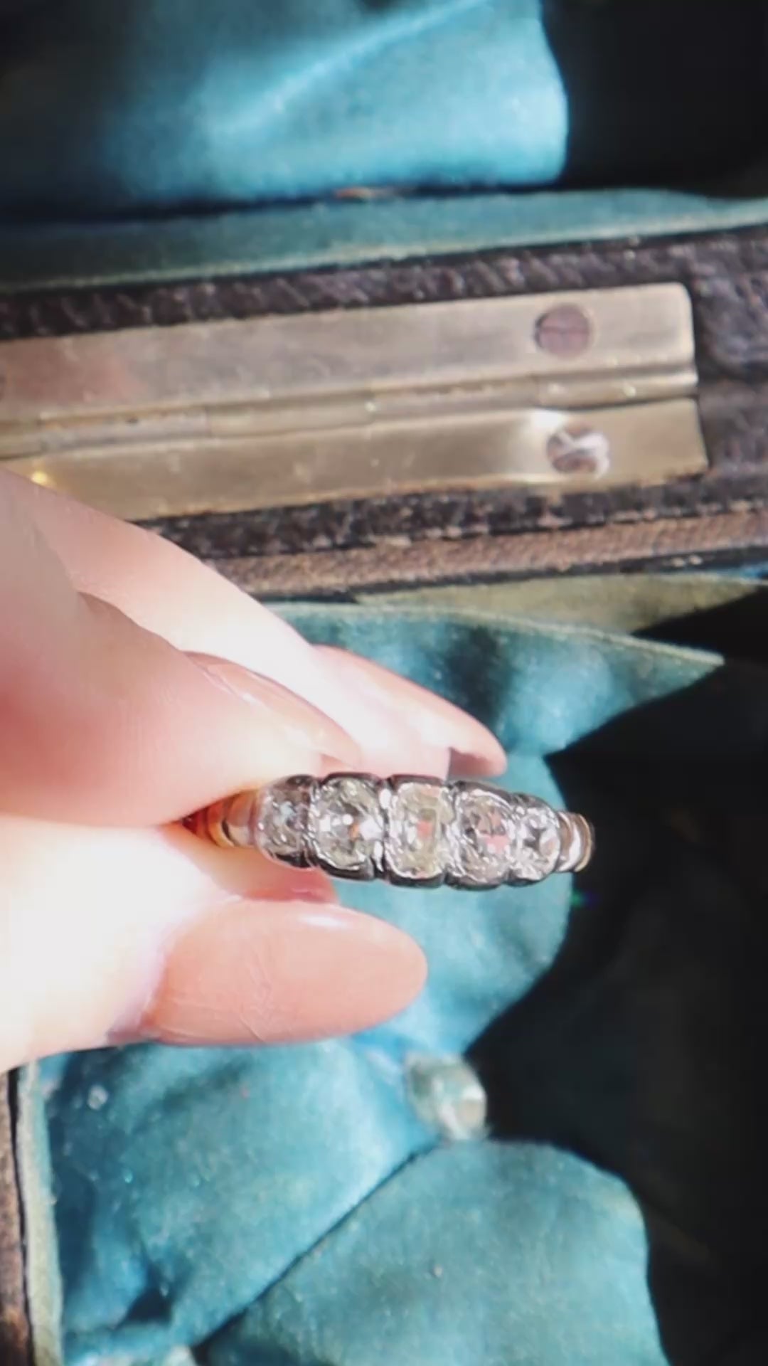 diamond in two-tone setting