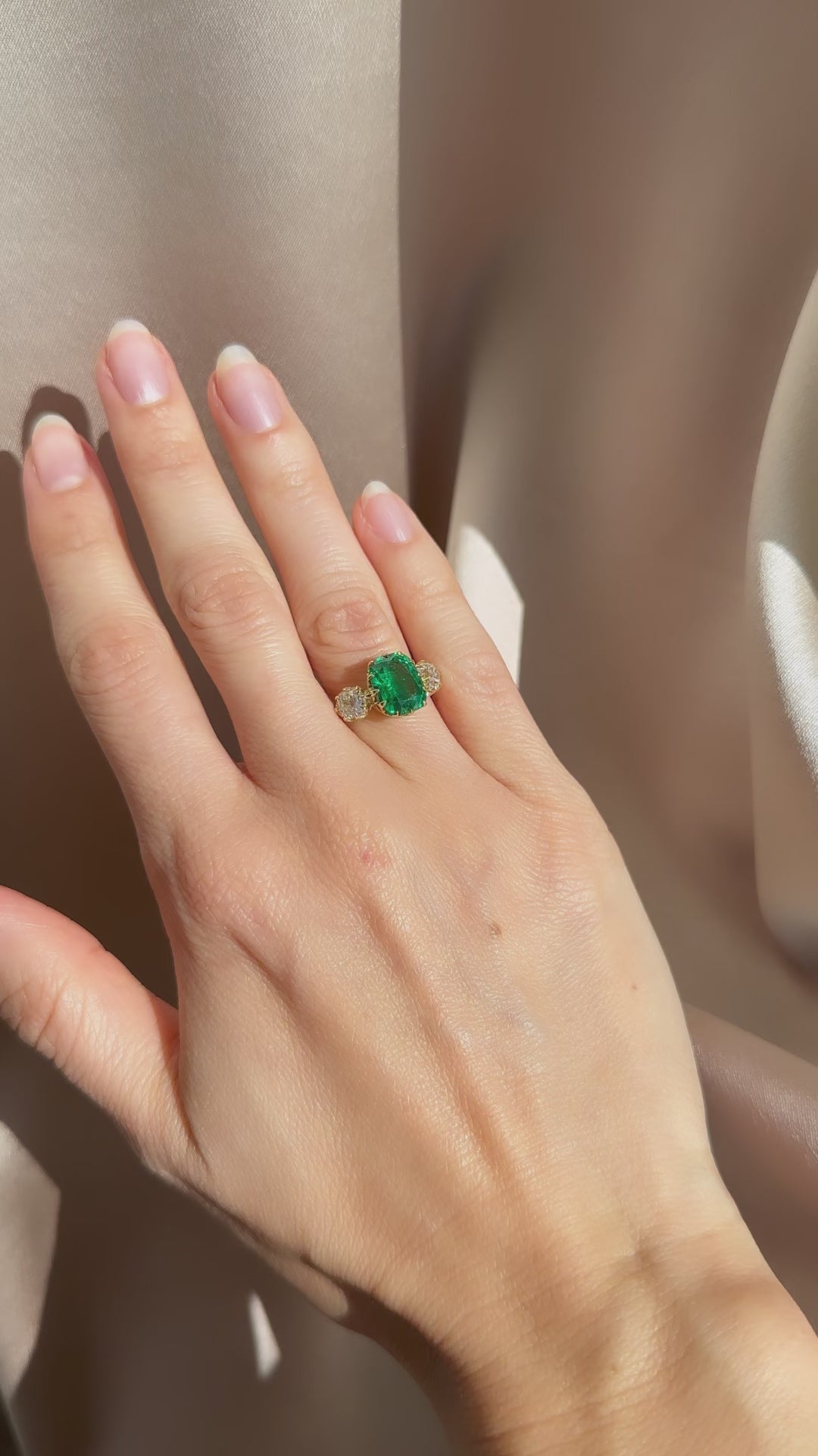 diamond in yellow gold setting