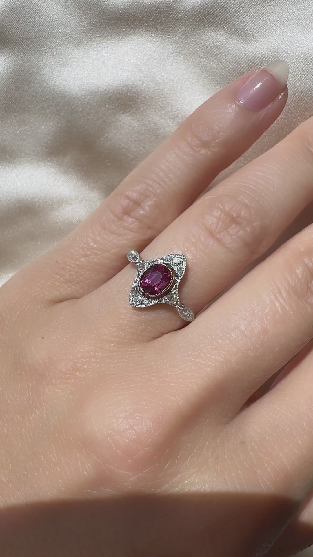 diamond in two-tone setting