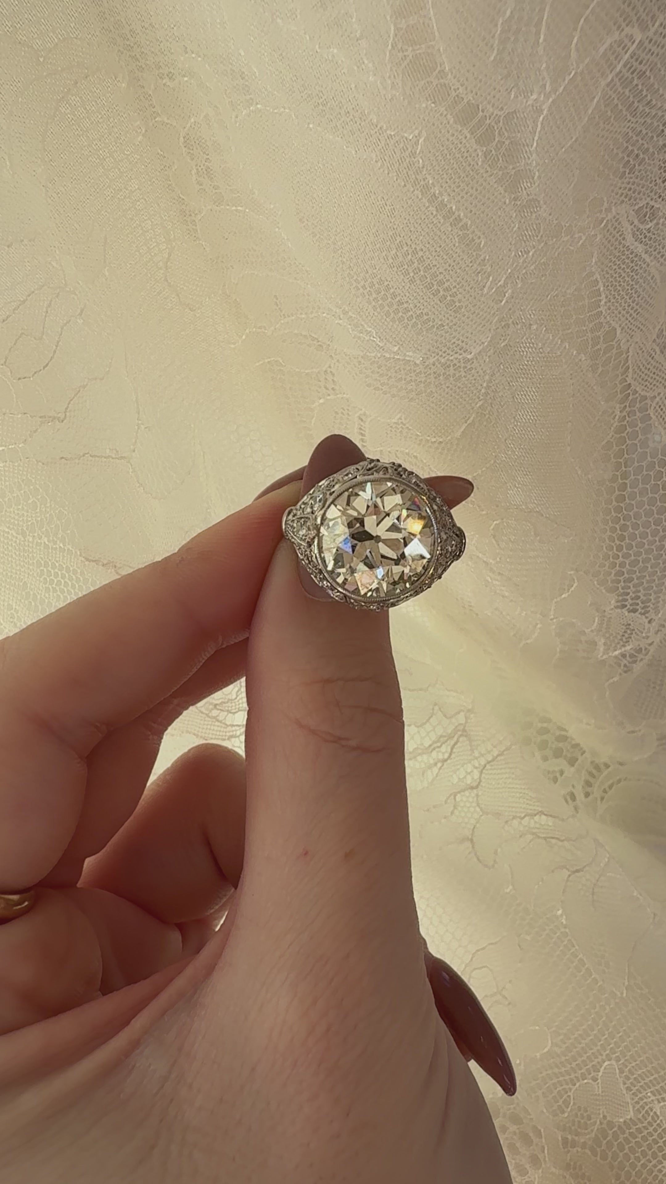 Old European cut diamond Rings