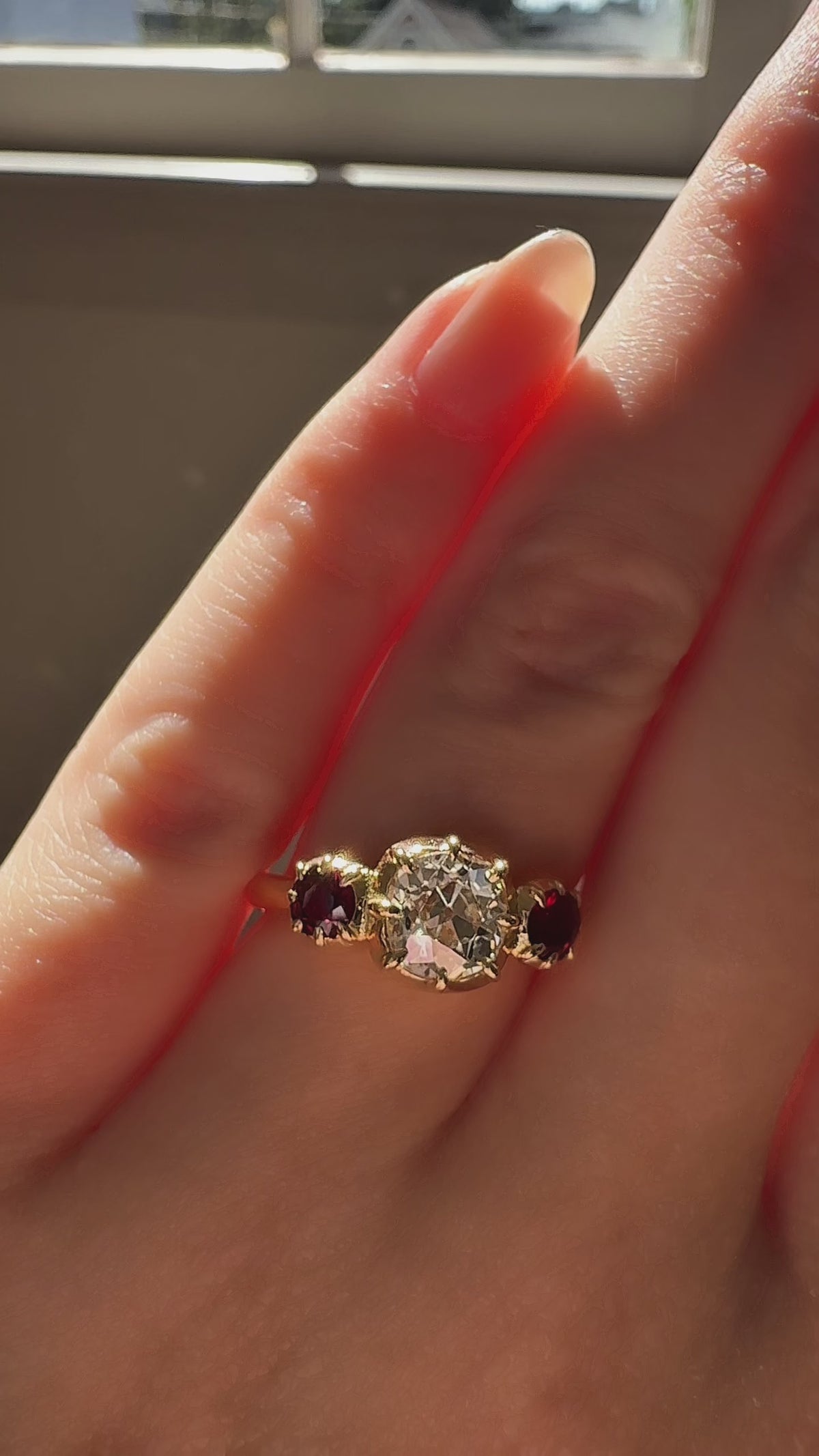  videos and images of vintage Engagement Rings-Old Mine cut diamond Engagement Rings