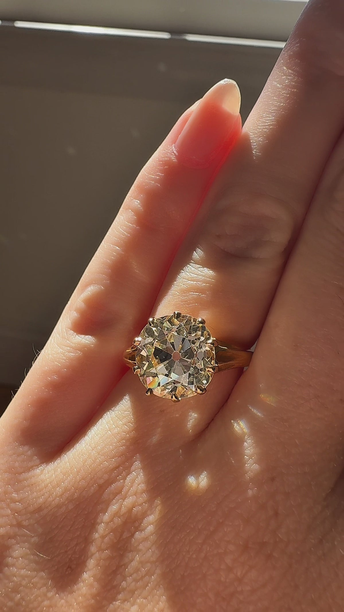  videos and images of vintage Engagement Rings-Old Mine cut diamond Engagement Rings