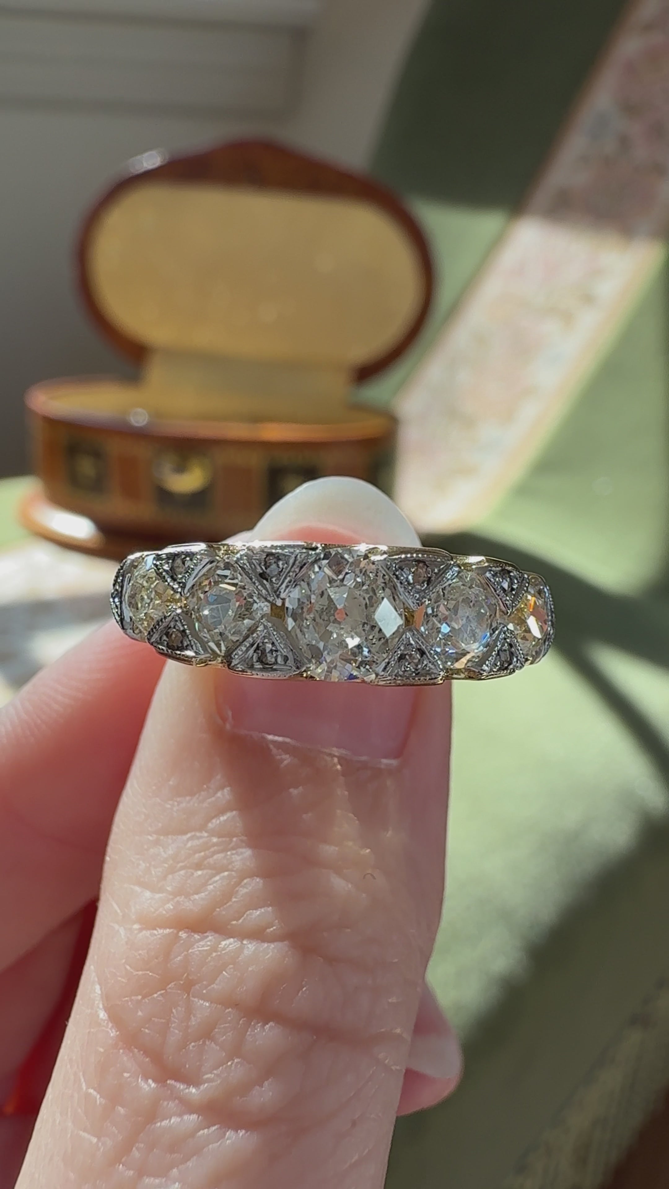 Old Mine cut diamond Rings
