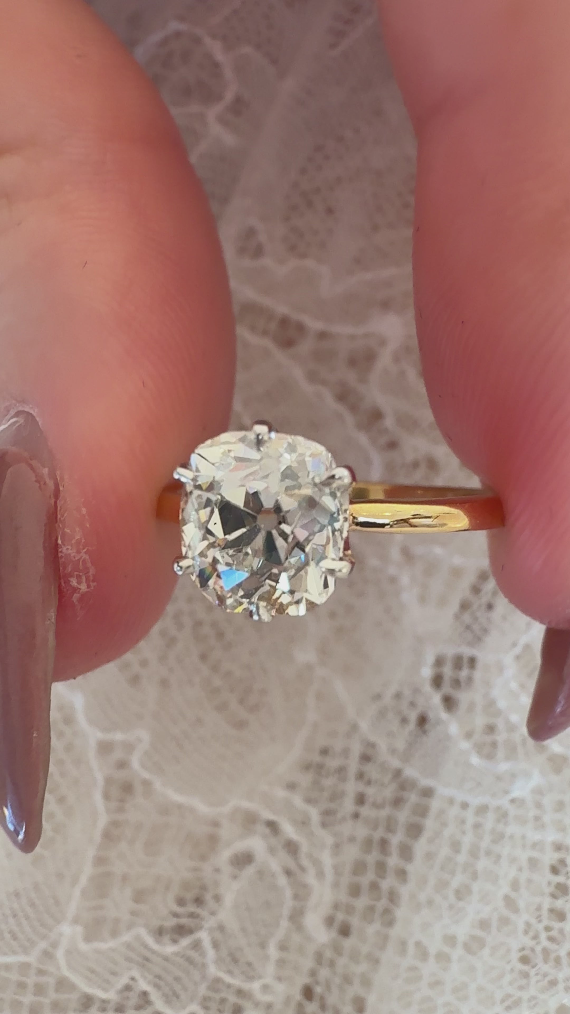 Old Mine cut diamond Rings