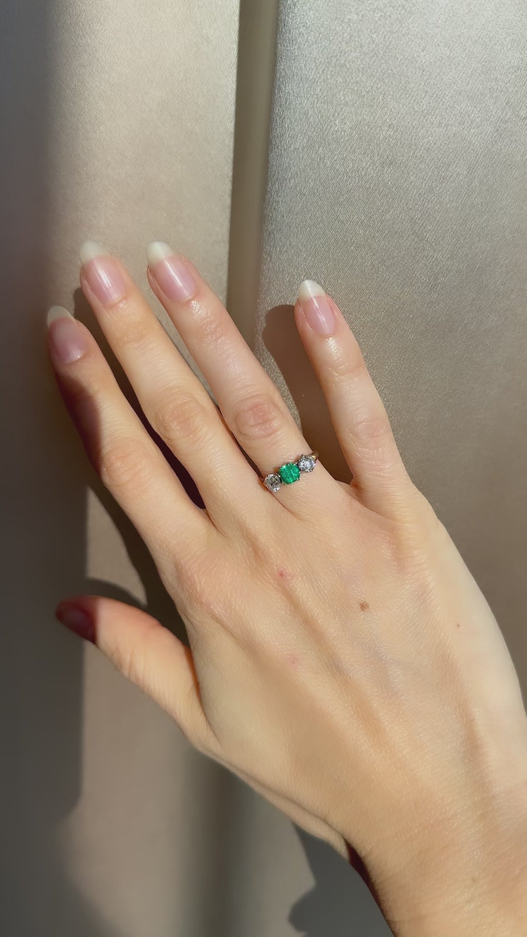 diamond in two-tone setting