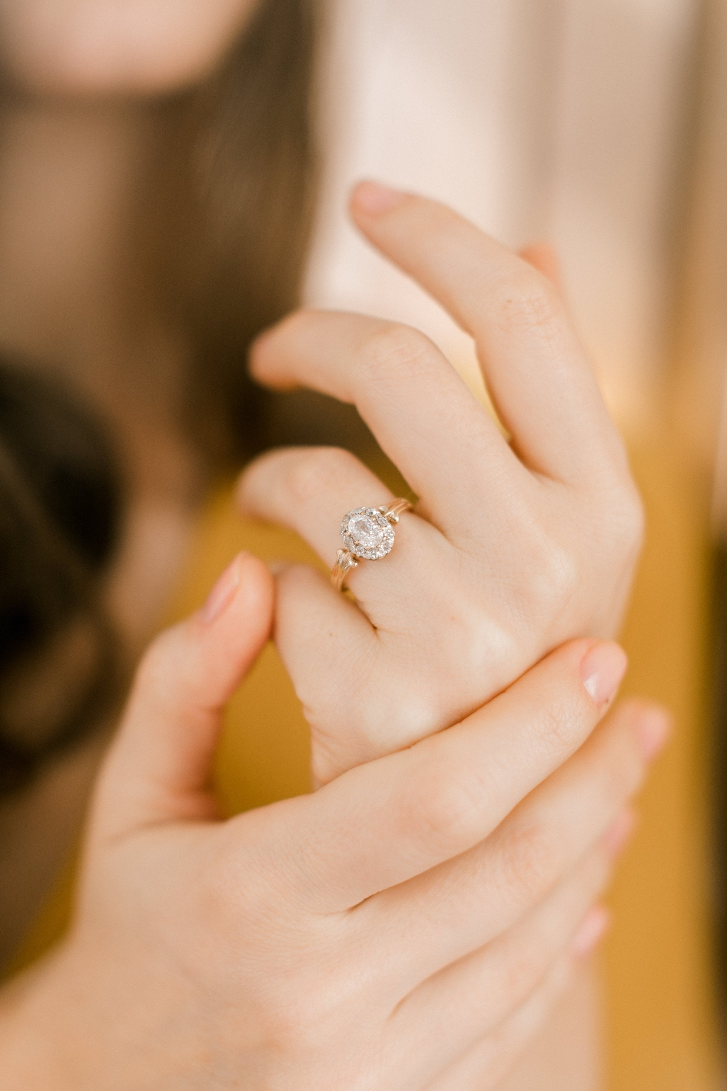 0.55 Carat Old Cut Oval Diamond