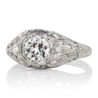 Vintage Art Deco Old European Cut Diamond Ring Circa 1920