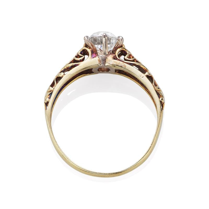 0.65ct old European cut diamond Ring