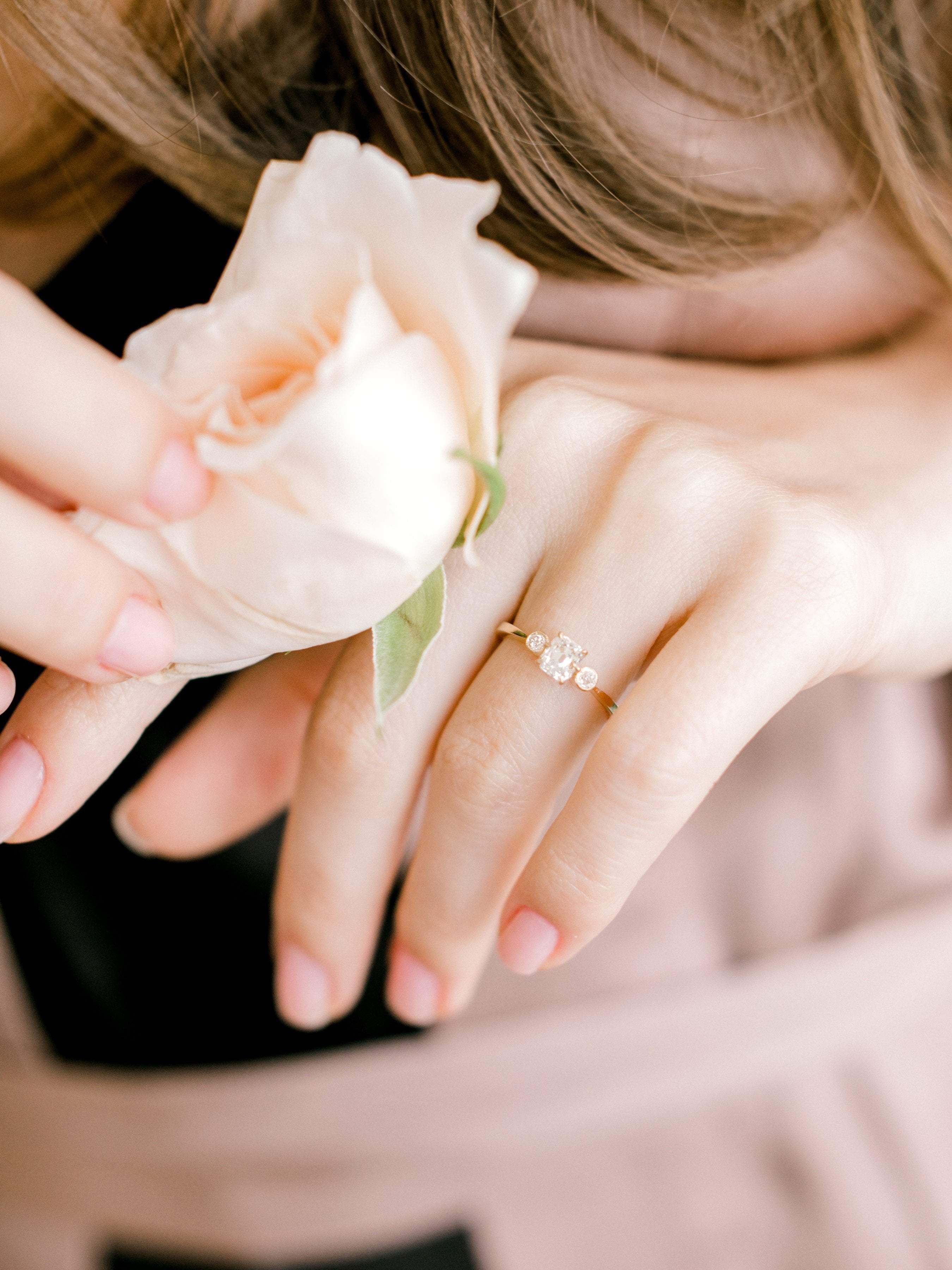 0.65ct old mine cut diamond