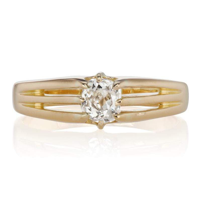 Unique Antique Split Shank Engagement Ring