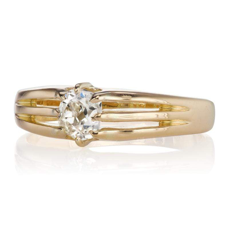 Unique Antique Split Shank Engagement Ring