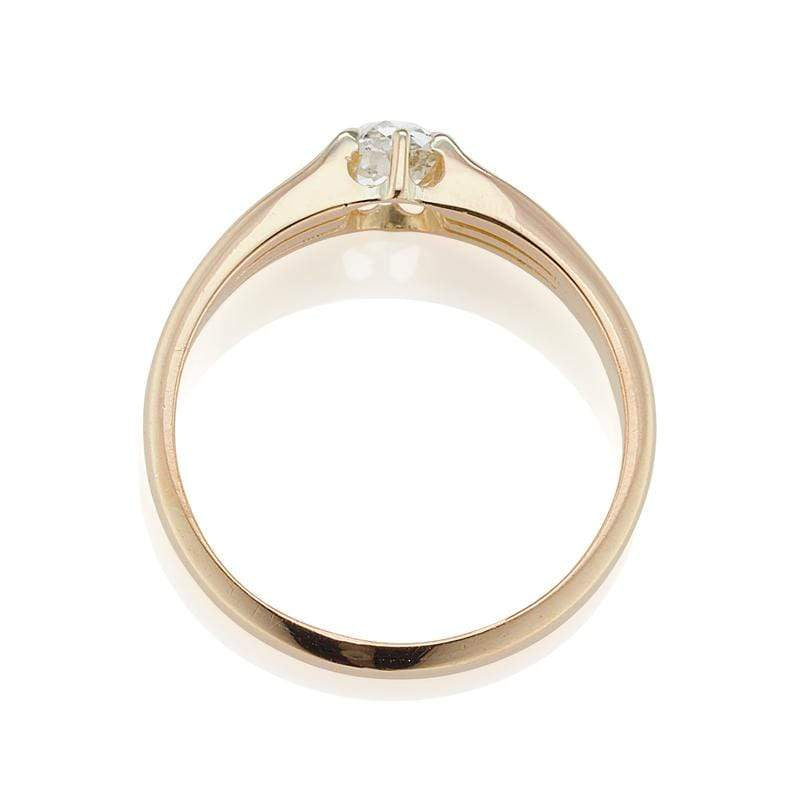 Unique Antique Split Shank Engagement Ring