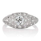 0.69ct old mine cut diamond ring