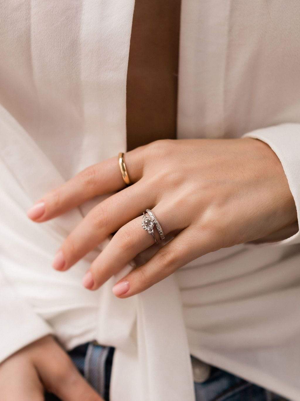 0.74ct old European cut diamond