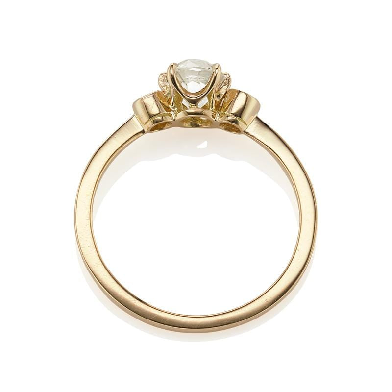 0.74ct old mine cut diamond Ring