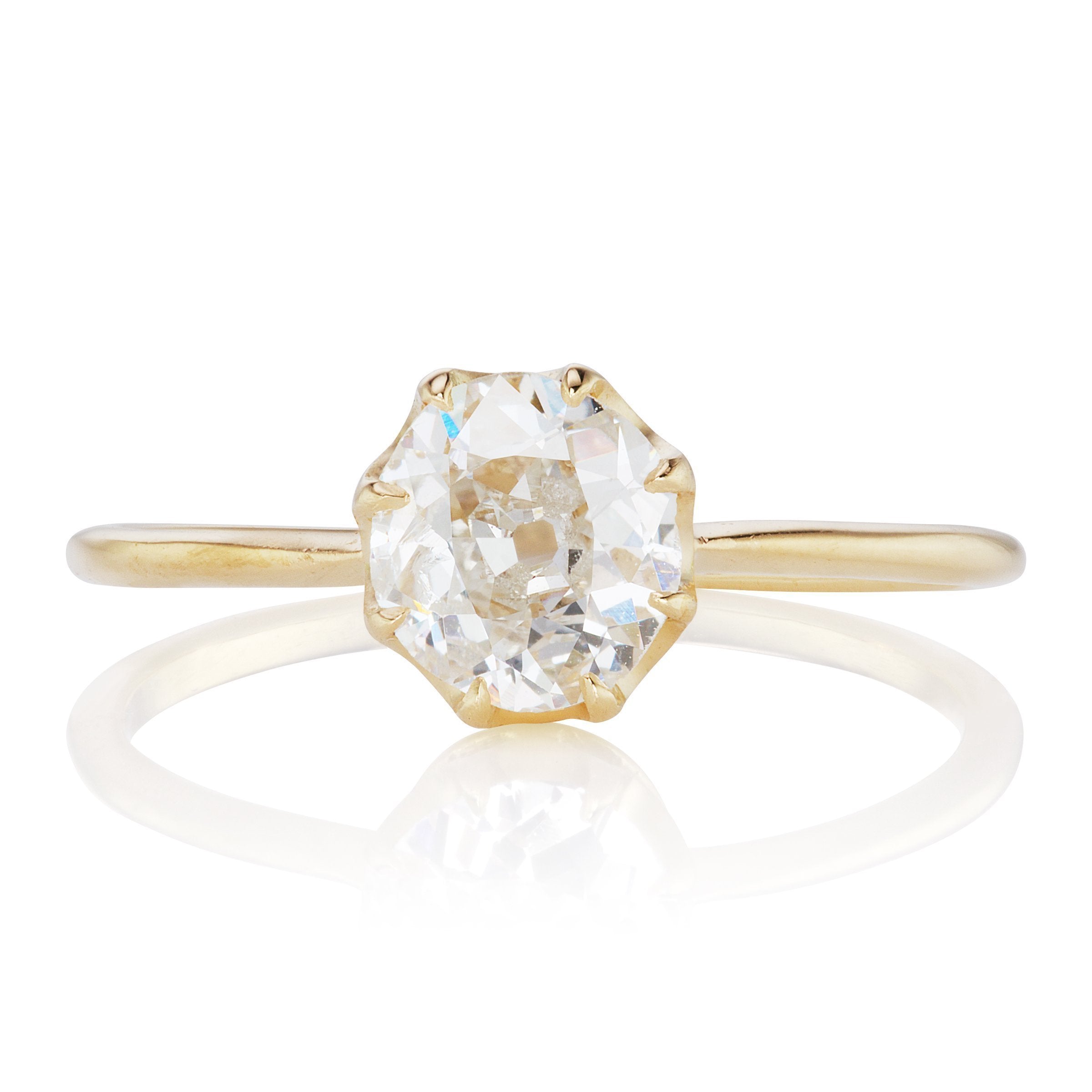 0.76 old mine cut diamond