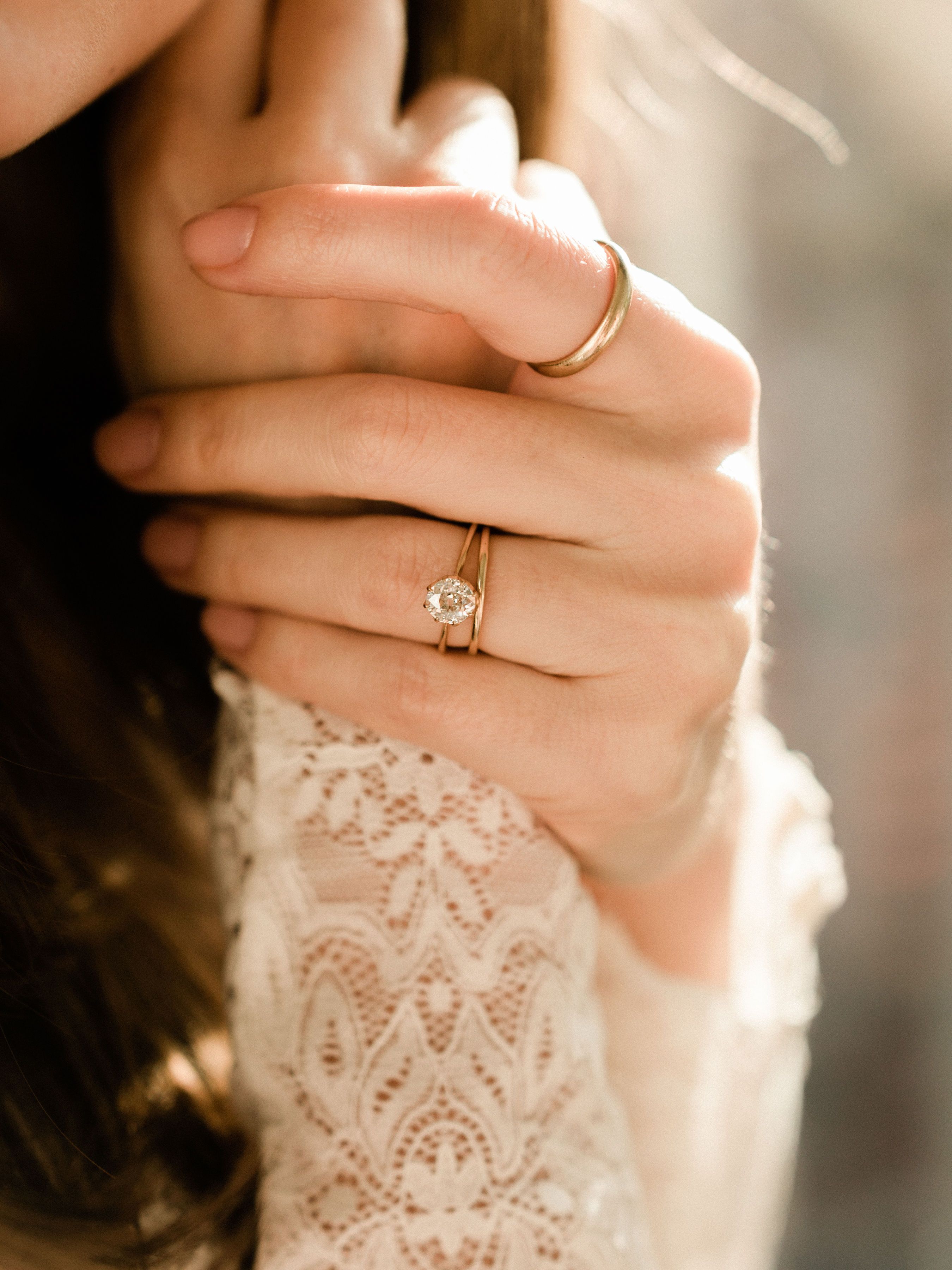 0.76 old mine cut diamond