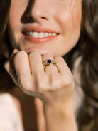 Unique Sapphire & Diamond Engagement Ring