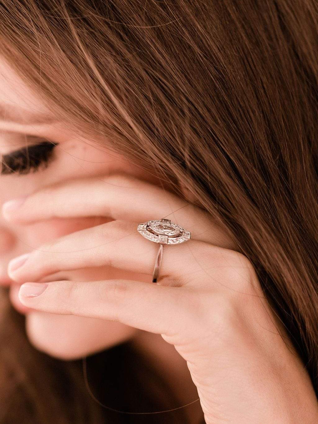 0.79ct marquise cut diamond