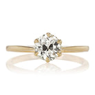 0.83 ct Old European Cut Diamond Solitaire Engagement Ring