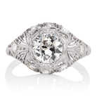 0.84ct Transitional cut diamond Ring