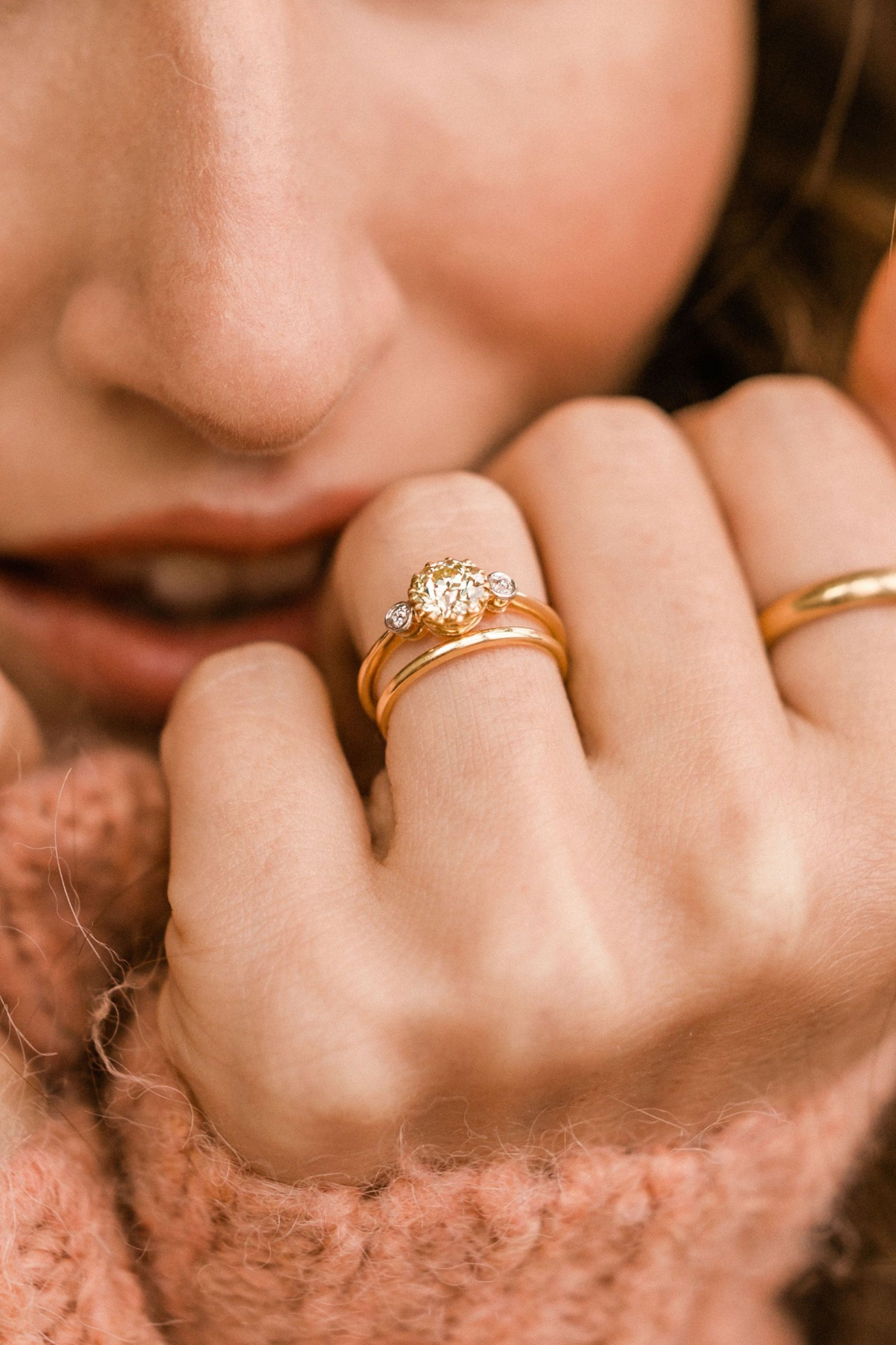 0.87ct old European cut diamond