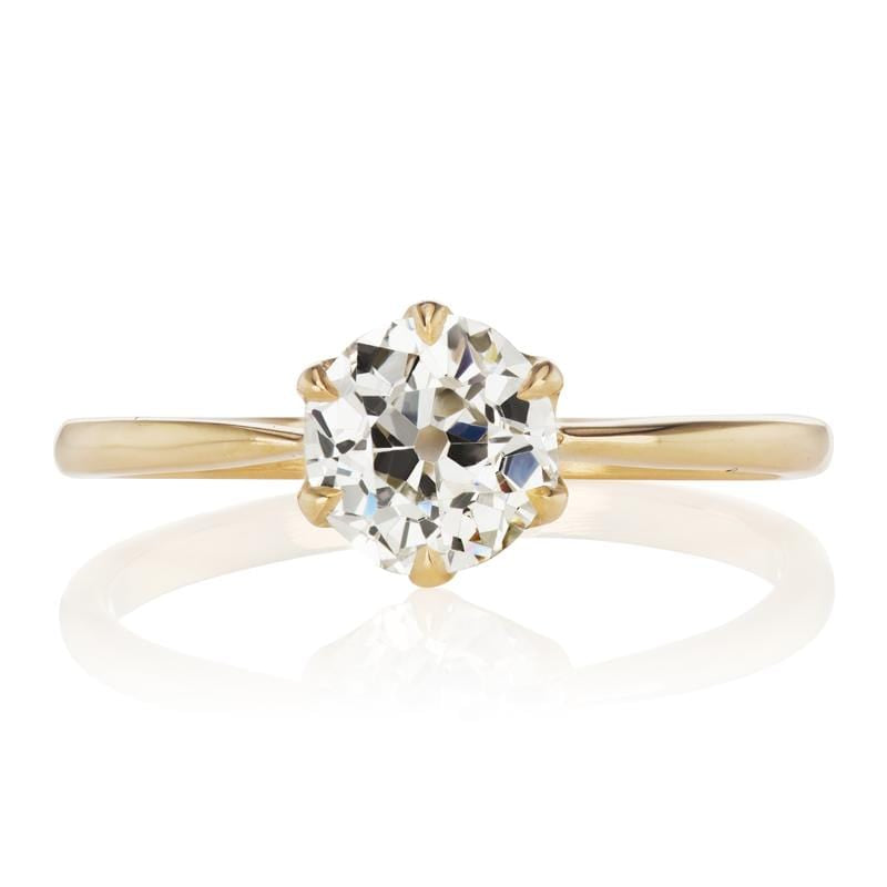 0.87ct old European cut diamond Ring