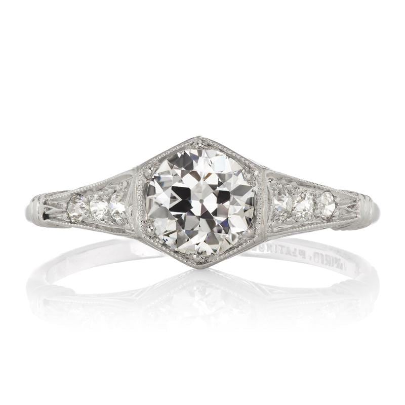 0.90ct old European cut diamond Ring