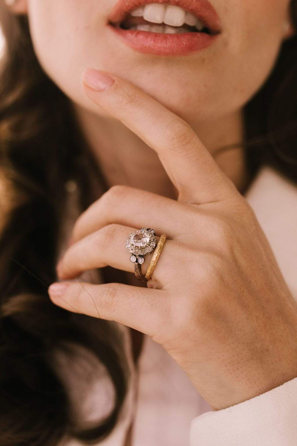 0.90ct old mine cut diamond