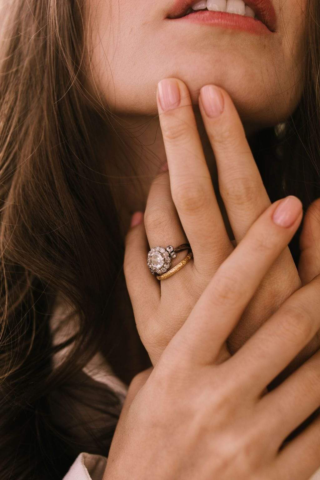 0.90ct old mine cut diamond