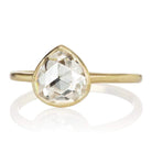 0.91ct Heart Rose Cut diamond