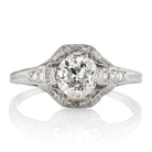 Vintage Platinum Diamond Engagement Ring