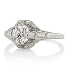 Vintage Platinum Diamond Engagement Ring