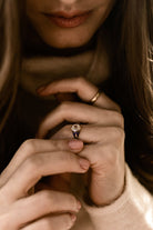 0.93ct antique cushion diamond Blue Enamel Engagement Ring Circa 1890