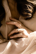 0.93ct old mine cut diamond Engagement Ring With French Cut Side Stones