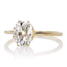 0.93ct old mine cut diamond Ring