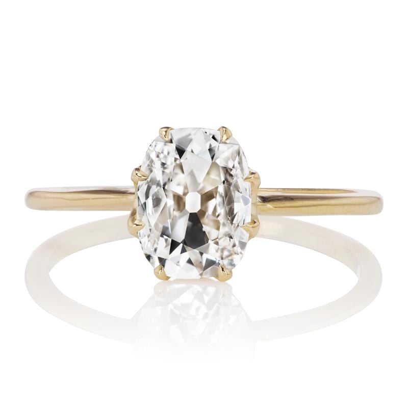 0.93ct old mine cut diamond Ring