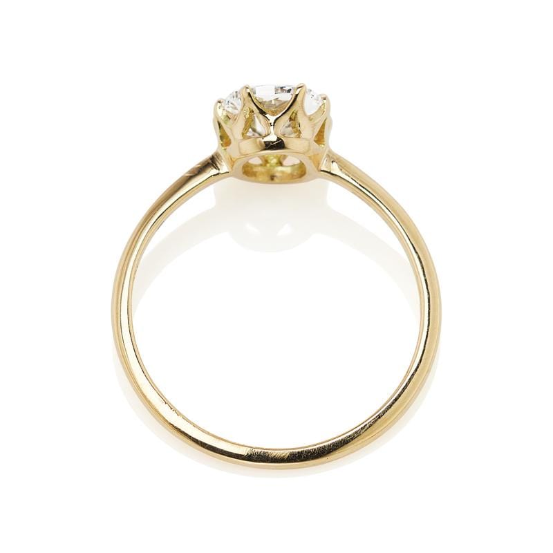 0.93ct old mine cut diamond Ring