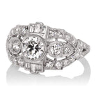 0.93ct Transitional cut diamond Ring